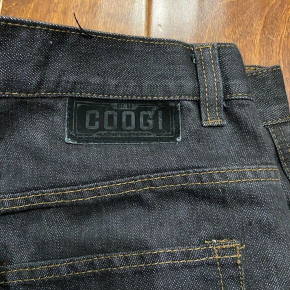 Coogi Australia Vintage Y2K Embroidered Black Denim Jeans Men's Size  38 x 34 - Picture 2 of 10